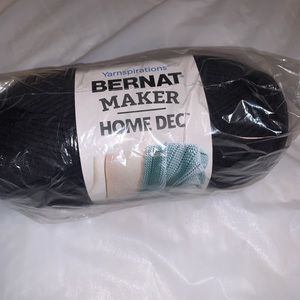 black bernat home dec yarn